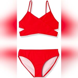 Kanu Surf Kids Swim Bikini - Vibrant Red